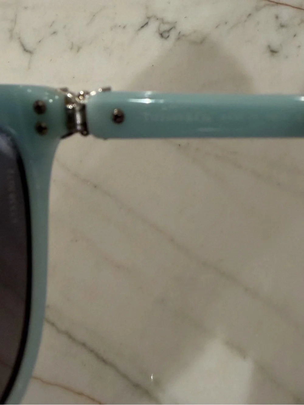 Tiffany & Co. Women’s Black Oversized Cat Eye Sunglasses with Tiffany Blue Case
